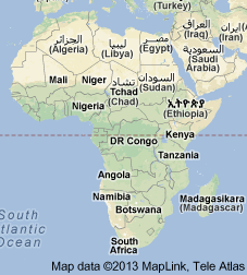 Africa Map 26 Feb 2013